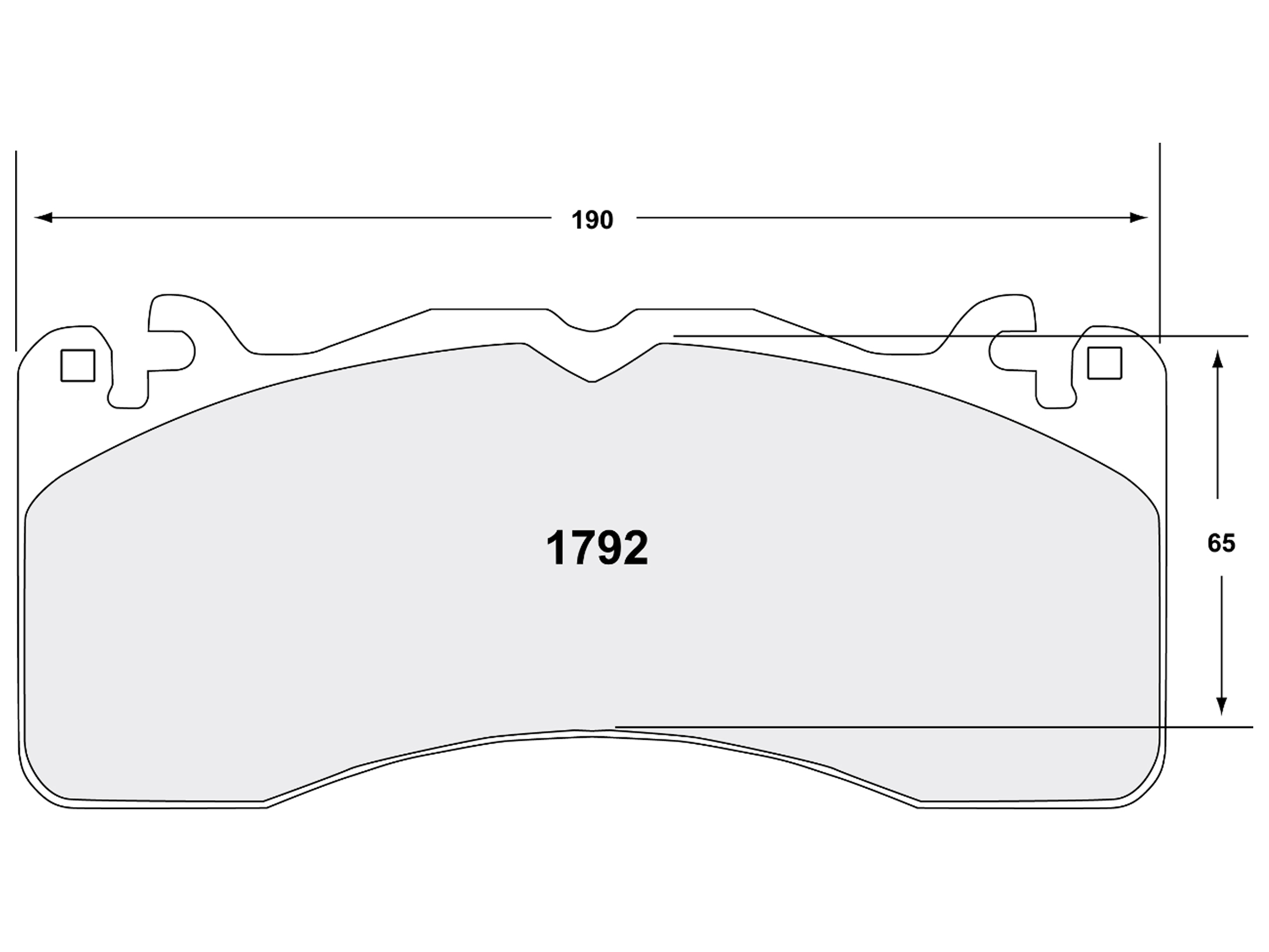 PFC Brembo GT6ZRATED BRAKE PAD SET CMPD 來令片 BBA MOTORSPORT