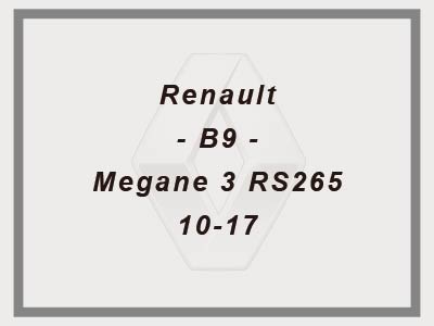 Renault - B9 - Megane 3 RS265 - 10-17