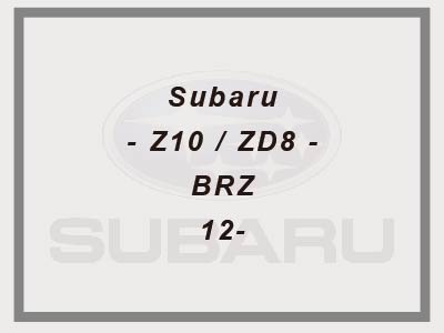 Subaru - Z10 / ZD8 - BRZ - 12-